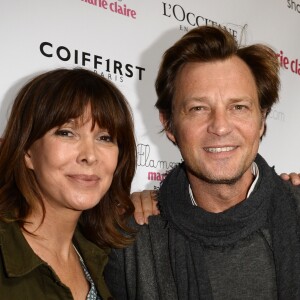 Tina Kieffer et Laurent Delahousse à la conférence de presse de la Flamme Marie Claire à l'hôtel Marois dans les salons France-Amériques à Paris le 14 juin 2016. © Coadic Guirec / Bestimage