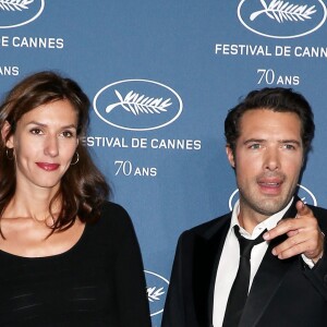 Doria Tillier et son compagnon Nicolas Bedos - Soirée à l'occasion des 70 ans du tout premier festival de Cannes à l'école des Beaux Arts à Paris, le 20 Septembre 2016.