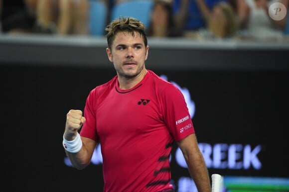 Stan Wawrinka à l'Open d'Asutralie, Melbourne, le 16 janvier 2017.