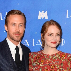 Ryan Gosling et Emma Stone - Avant-première du film "La La Land" au cinéma UGC Normandie à Paris, le 10 janvier 2017. © Coadic Guirec/Bestimage