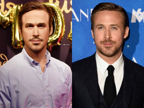 Ryan Gosling en cire Vs. Ryan Gosling en chair et en os. Oui, il n'y a pas photo.