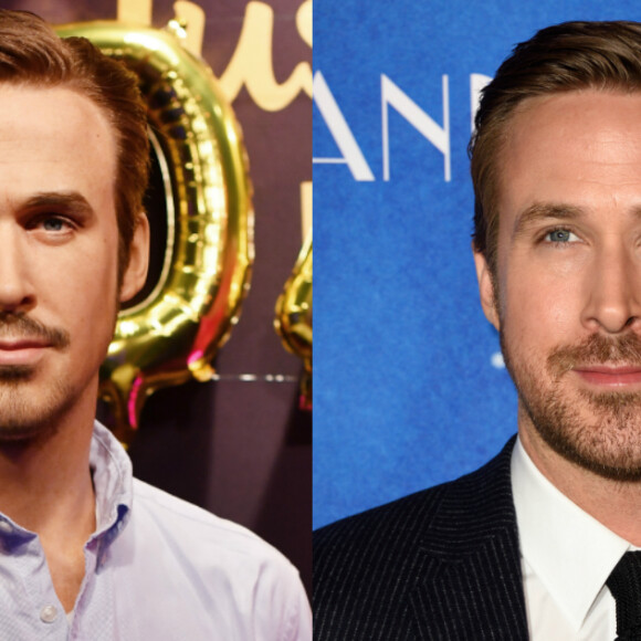 Ryan Gosling en cire Vs. Ryan Gosling en chair et en os. Oui, il n'y a pas photo.