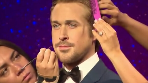 La statue de cire de Ryan Gosling au Madame Tussauds à Londres en 2014.