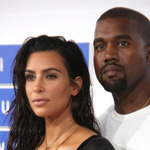 Kim Kardashian et son mari Kanye West à la soirée des MTV Video Music Awards 2016 à Madison Square Garden à New York, le 28 août 23016 © Sonia Moskowitz/Globe Photos via Zuma/Bestimage