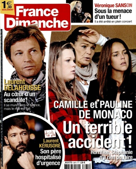 Magazine France Dimanche en kiosques le 27 janvier 2017.