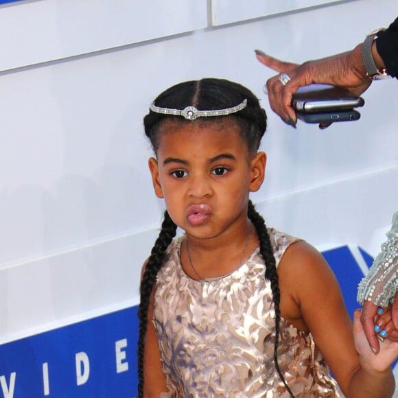 Beyonce et sa fille Blue Ivy à la soirée des MTV Video Music Awards 2016 à Madison Square Garden à New York, le 28 août 2016