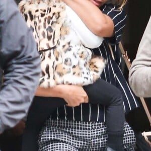 Beyoncé et sa fille Blue Ivy à Barcelone le 25 mars 2014.