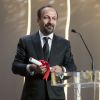 Asghar Farhadi (Prix du scénario pour "Le Client") - Cérémonie de clôture du 69e Festival International du Film de Cannes. Le 22 mai 2016. © Olivier Borde-Cyril Moreau/Bestimage