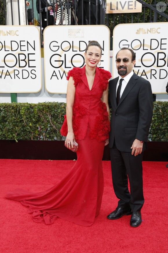 Bérénice Bejo et Asghar Farhadi aux Golden Globe Awards 2013.