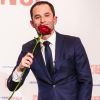 Benoît Hamon, vainqueur du second tour de la primaire à gauche à la Maison de la Mutualité à Paris le 29 janvier 2017.