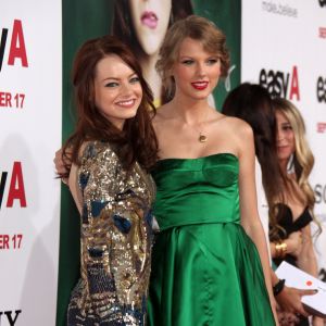 Emma Stone et Taylor Swift à l'avant première du film Easy A à Hollywood, le 13 septembre 2010