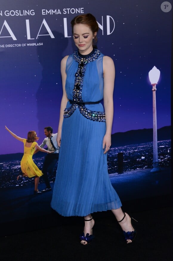 Emma Stone à la première de ‘La La Land' au théâtre The Mann Village à Westwood, le 6 décembre 2016