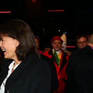 Pauline Ducruet, portant pour la première fois en public une de ses créations (son manteau), le 22 janvier 2017 lors d'une représentation du 41e Festival International du Cirque de Monte-Carlo. © Olivier Huitel/Pool Restreint Monaco/Bestimage