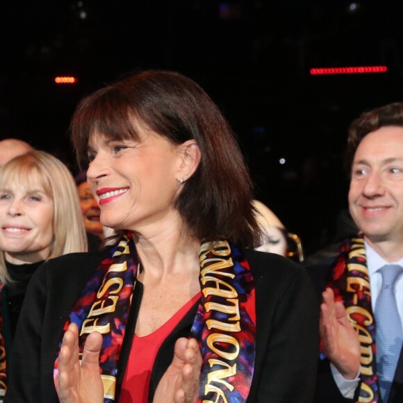 La princesse Stéphanie de Monaco et sa fille Pauline Ducruet - La famille princière de Monaco lors du 41ème Festival International du Cirque de Monte-Carlo, le 21 janvier 2017. © Pool/Frédéric Nebinger Monaco/Bestimage