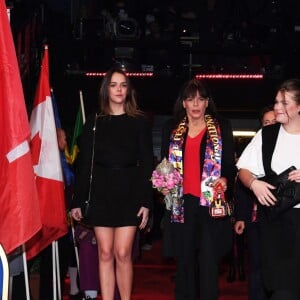 La princesse Stéphanie de Monaco et ses filles Pauline Ducruet et Camille Gottlieb - La famille princière de Monaco lors du 41ème Festival International du Cirque de Monte-Carlo, le 21 janvier 2017. © Manuel Vitali/Centre de presse Monaco/Bestimage