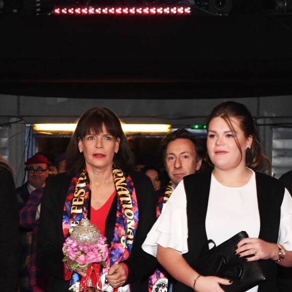 La princesse Stéphanie de Monaco et ses filles Pauline Ducruet et Camille Gottlieb - La famille princière de Monaco lors du 41ème Festival International du Cirque de Monte-Carlo, le 21 janvier 2017. © Manuel Vitali/Centre de presse Monaco/Bestimage