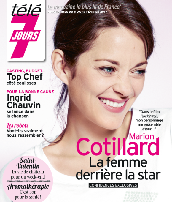 Marion Cotillard en couverture du magazine Télé 7 jours du 11 février 2017