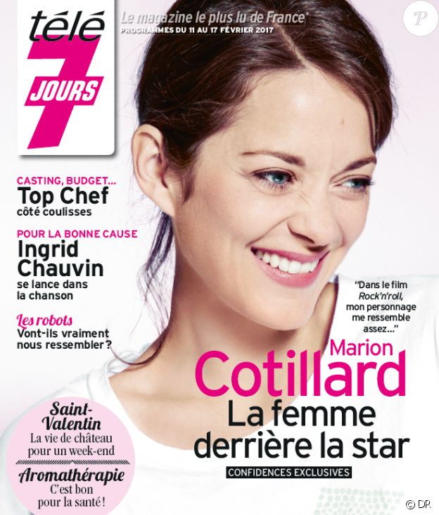 Marion Cotillard en couverture du magazine Télé 7 jours du 11 février 2017