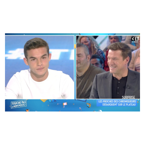 Julien Castaldi sur le plateau de TPMP en décembre 2016 sur C8.