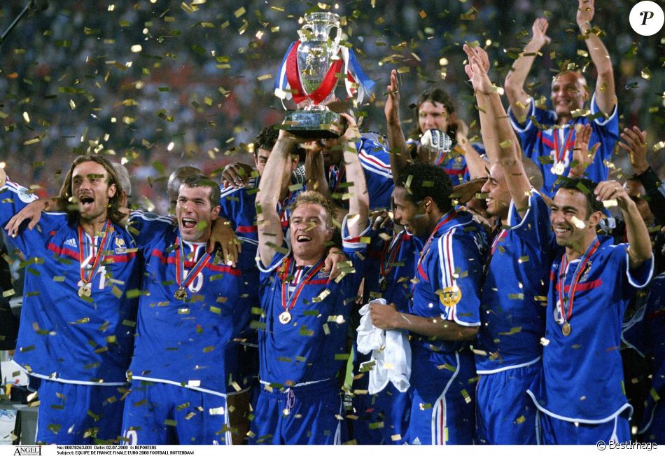 Equipe de France, finale de l'Euro 2000, France-Italie, le ...