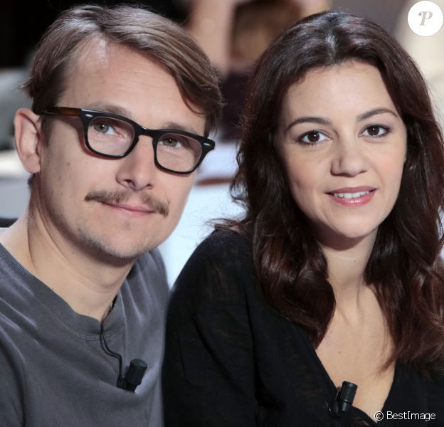 Portrait de Lorant Deutsch et sa femme Marie Julie Baup. Le 8 octobre 2015