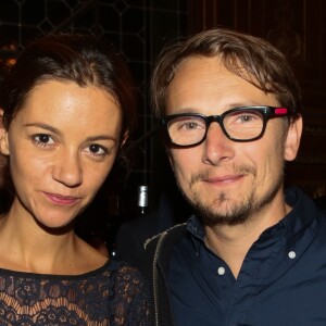 Exclusif - Lorant Deutsch et sa femme Marie-Julie Baup - Générale de la pièce "Nelson" au Théâtre de la porte Saint Martin - Paris le 12 septembre 2014