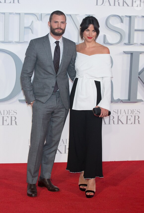 Jamie Dornan et sa femme Amelia Warner à la première de 'Cinquante nuances plus sombres' à Odeon Leicester Square à Londres, le 9 février 2017