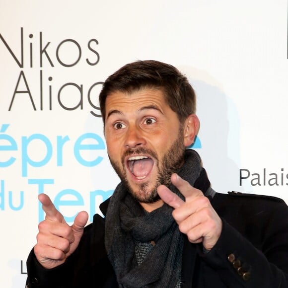 Christophe Beaugrand - Vernissage de l'exposition "L'épreuve du Temps" de Nikos Aliagas au Palais Brongniart à Paris, le 16 janvier 2017. © Dominique Jacovides/Bestimage