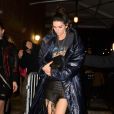 Kendall Jenner, Bella Hadid et Hailey Baldwin arrivent au 11, Fulton St pour assister à la soirée F is for... Fendi. New York, le 10 février 2017.