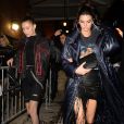 Kendall Jenner, Bella Hadid et Hailey Baldwin arrivent au 11, Fulton St pour assister à la soirée F is for... Fendi. New York, le 10 février 2017.