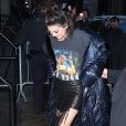 Kendall Jenner arrive au 11, Mercer St pour participer à une séance de dédicace pour V Magazine. New York, le 10 février 2017.