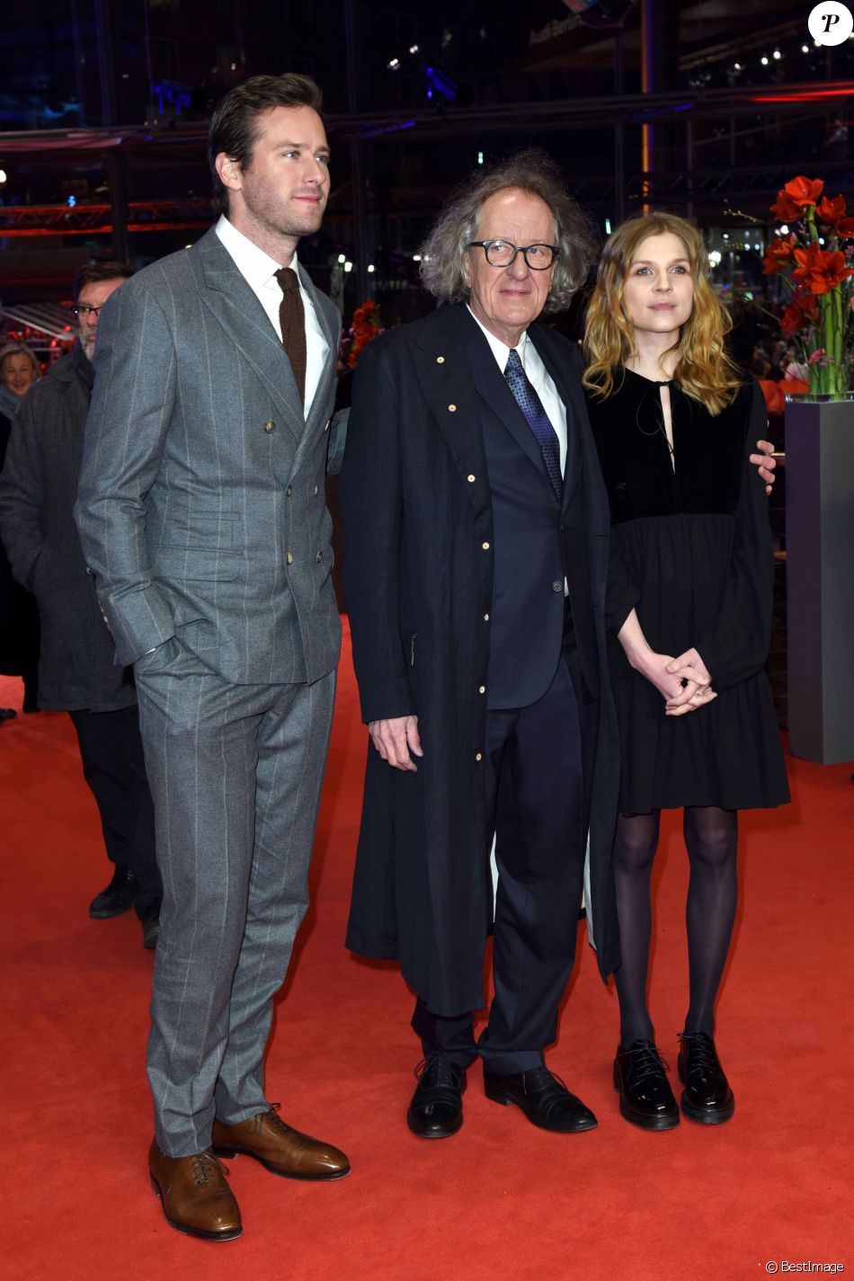 Armand Douglas Armie Hammer, Geoffrey Rush, habillé par Brioni