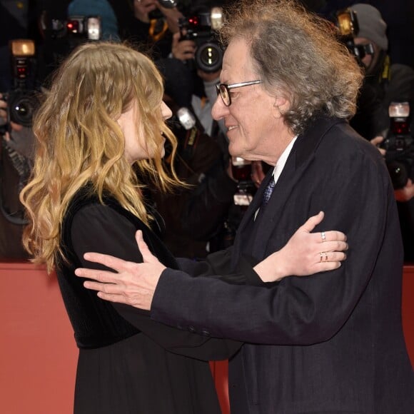 Clémence Poésy, Geoffrey Rush à la première de "Final Portrait" au 67ème Festival International du Film de Berlin, le 11 février 2017.