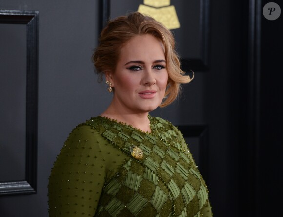 Adele à la 59ème soirée annuelle des Grammy Awards au Staples Center de Los Angeles, le 12 février 2017 © Chris Delmas/Bestimage