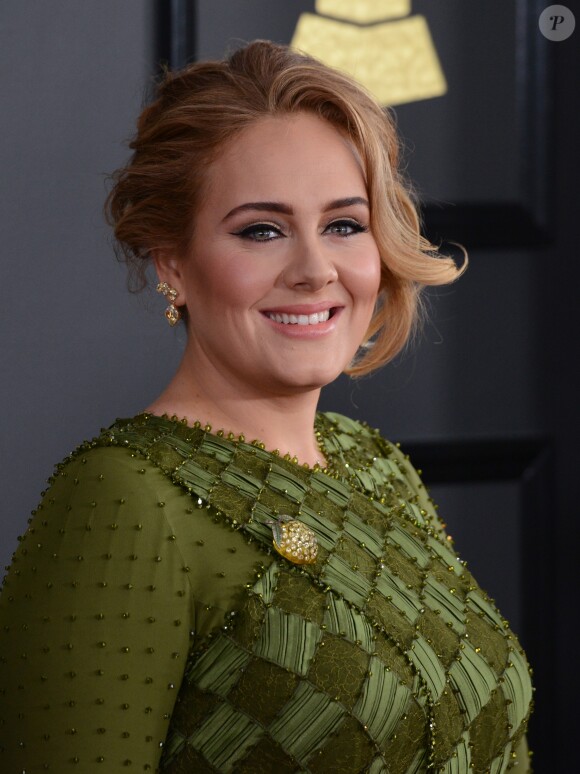 Adele à la 59ème soirée annuelle des Grammy Awards au Staples Center de Los Angeles, le 12 février 2017 © Chris Delmas/Bestimage
