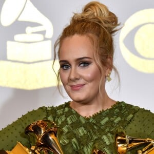 Adele à la 59ème soirée annuelle des Grammy Awards au Staples Center de Los Angeles, le 12 février 2017.