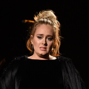 Adele à la 59ème soirée annuelle des Grammy Awards au Staples Center de Los Angeles, le 12 février 2017.