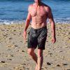 Hugh Jackman va se baigner de bon matin sur la plage de Bondi. Sydney, Australie, le 17 août 2016.