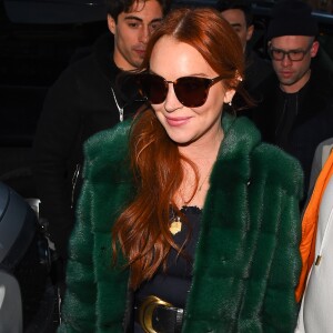 Lindsay Lohan à New York pendant la Fashion Week, le 13 février 2017