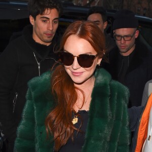 Lindsay Lohan à New York pendant la Fashion Week, le 13 février 2017