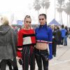 Delilah Belle Hamlin, Amelia Gray Hamlin lors du défilé Tommy Hilfiger à Venice Beach le 8 février 2017