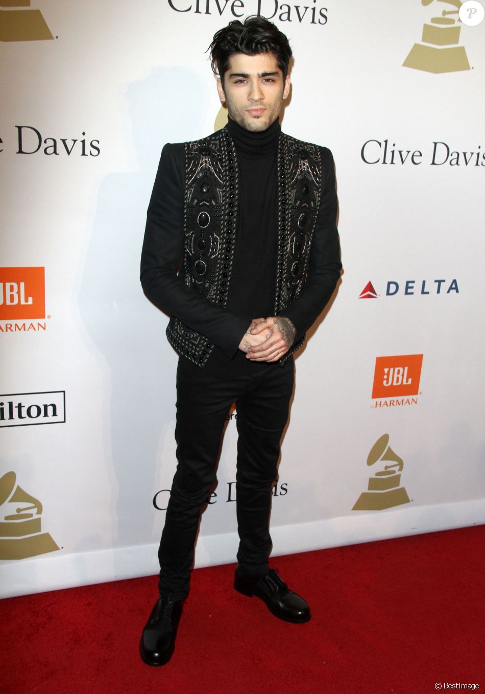 Zayn Malik Au Gala Pre Grammy à Lhôtel The Beverly Hilton à Beverly Hills Le 11 Février 2017 