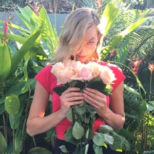Photo de Karlie Kloss à Saint-Barthélemy. Février 2017.