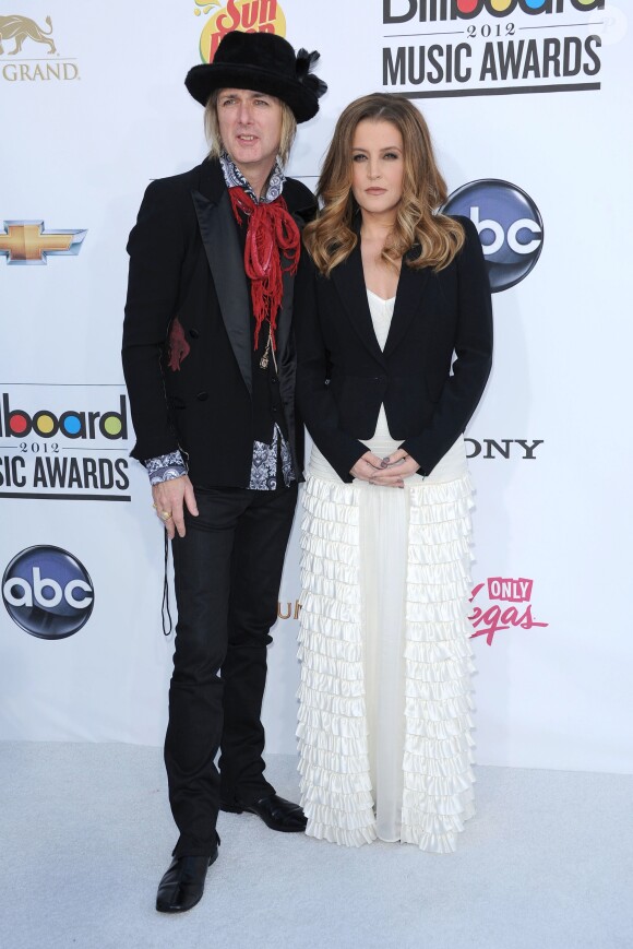 Lisa Marie Presley, Michael Lockwood - SOIREE '2012 BILLBOARDS MUSIC AWARDS' AU GRAND HOTEL MGM A LAS VEGAS, LE 20 MAI 2012.