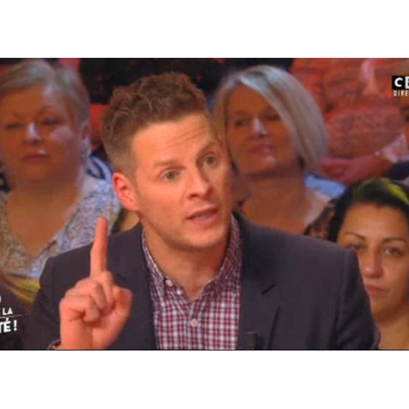 Matthieu Delormeau dans "Touche pas à mon poste" sur C8 le 17 février 2017.