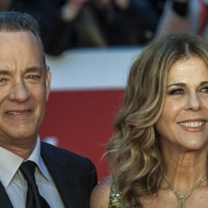 Tom Hanks et sa femme Rita Wilson sur le tapis rouge lors du 11ème Festival du Film de Rome. Le 13 octobre 2016