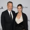 Tom Hanks et sa femme Rita Wilson à la soirée caritative Sean Parker (The Parker Institute for Cancer Immunotherapy) à Beverly Hills, le 13 avril 2016