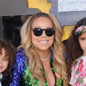 Mariah Carey et ses enfants Moroccan et Monroe à la première de ‘'The LEGO Batman Movie' au théâtre Regency Village à Westwood, le 4 février 2017 © Birdie Thompson/AdMedia via Zuma/Bestimage04/02/2017 - Westwood