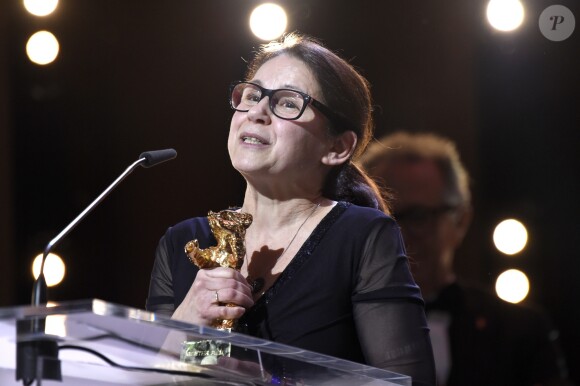 Ildiko Enyedi (Ours d'or pour le film On body and Soul) - Cérémonie de remise des prix au 67e festival du film de Berlin le 18 février 2017. © Future-Image via ZUMA Press / Bestimage