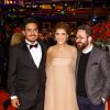 Jayro Bustamante, Clotilde Courau et Mahmoud Sabbagh - Arrivées et cérémonie de clôture du 67ème festival du film de Berlin le 18 février 2017.
